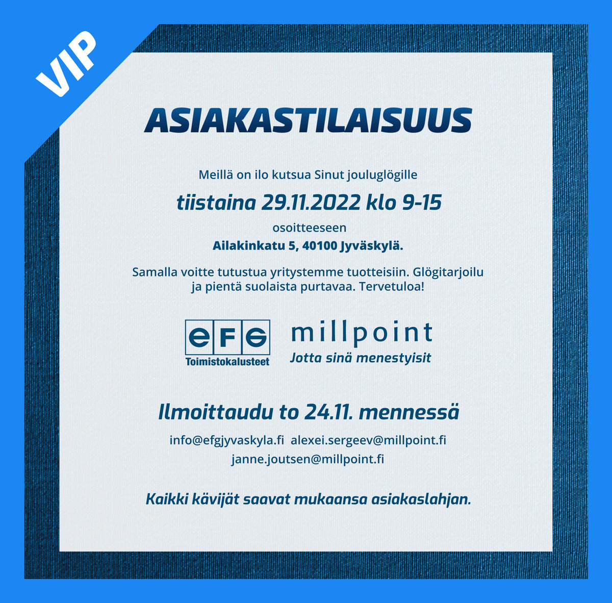 Jyväskylän asiakastilaisuus 29.11.2022