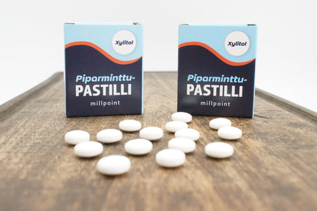 PIdä hampaistasi huolta - täysksylitolipastilli myyntiin