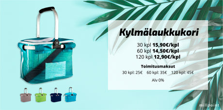 Kylmälaukkukorit kamppishinnoin - toimii kesällä ja talvella