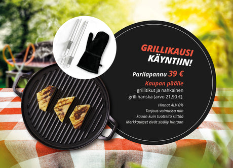 Grillikausi vauhdilla käyntiin huipputarjouksella!