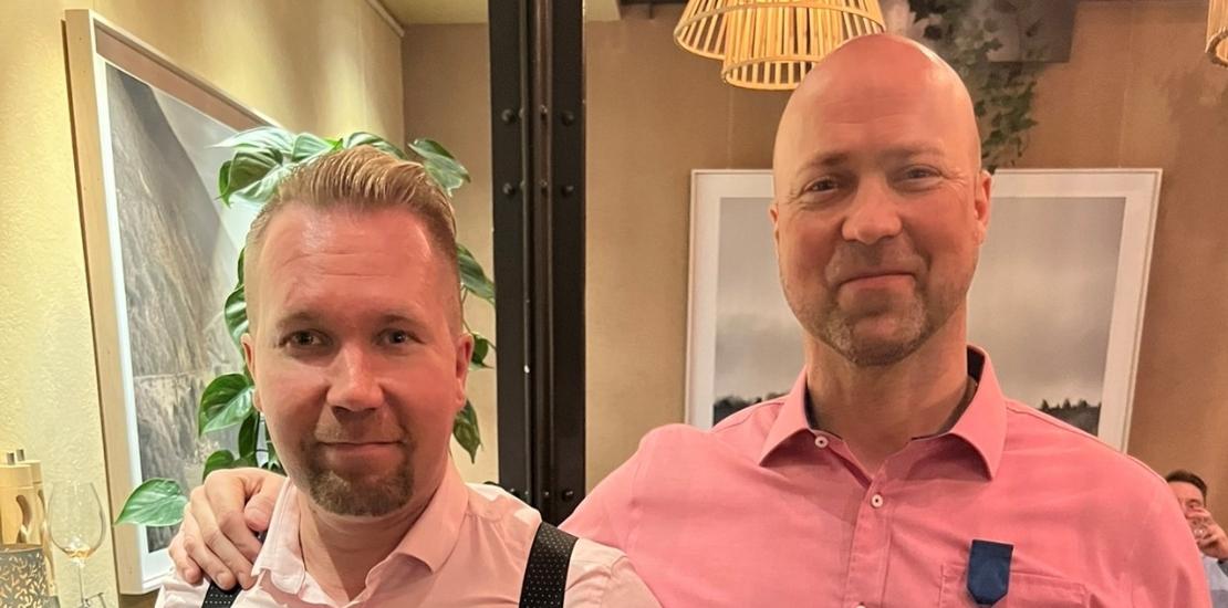 Tanhuanpää ja Kuikka palkittiin kymmenestä vuodesta