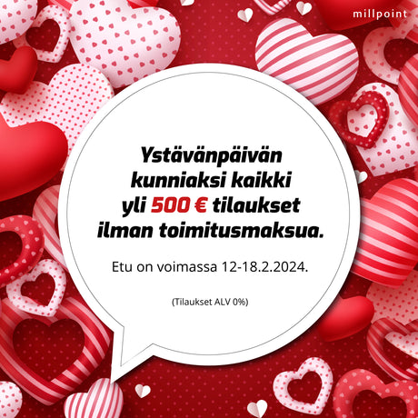 Ystävänpäiväviikon lahjana maksuton toimitus