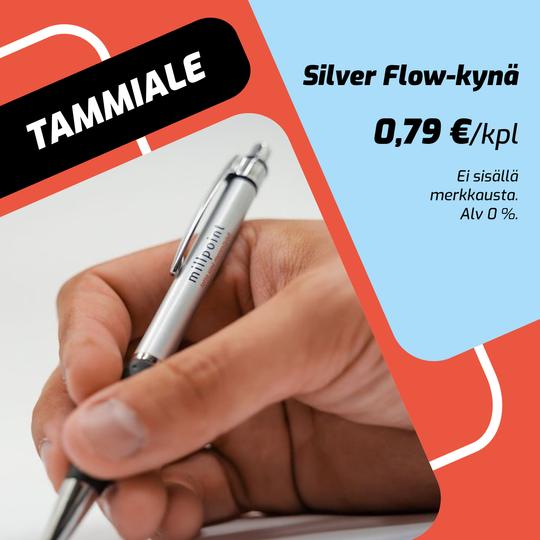 Tammiale - Silver flow-kynä