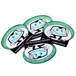 Kudottu kangasmerkki