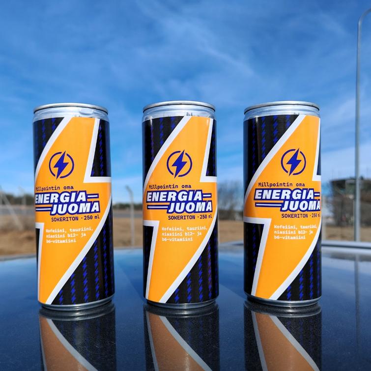 Energiajuoma 250 ml sokeriton